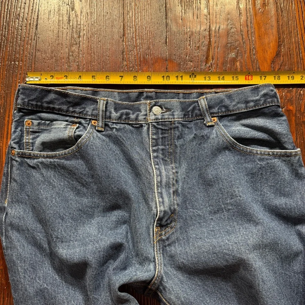 Levis 517 Jeans Mens‎ 38x30 Blue Dark Wash Bootcut Faded Whiskers Cowboy Western